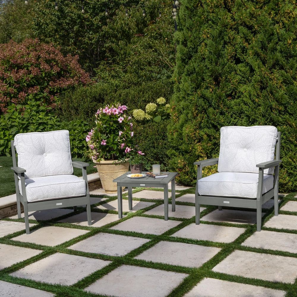 Lehigh Coastal Teak 3-Piece Deep Seating Patio Conversation Set with Sunbrella Lively Parchment Cushions price history on PriceWatchPro