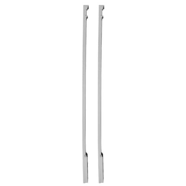 Ekena Millwork 8 in. x 2-3/4 in. x 100 in. Primed Polyurethane Fluted Pilaster Moulding