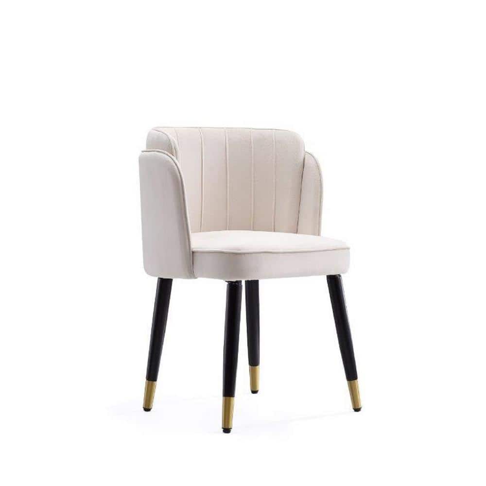 Manhattan Comfort Aura Blush and Polished Brass Velvet Dining Chair  DC026-BH - The Home Depot
