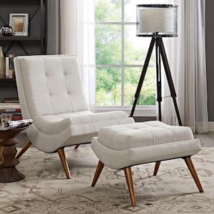Ramp Sand Upholstered Fabric Lounge Chair Set