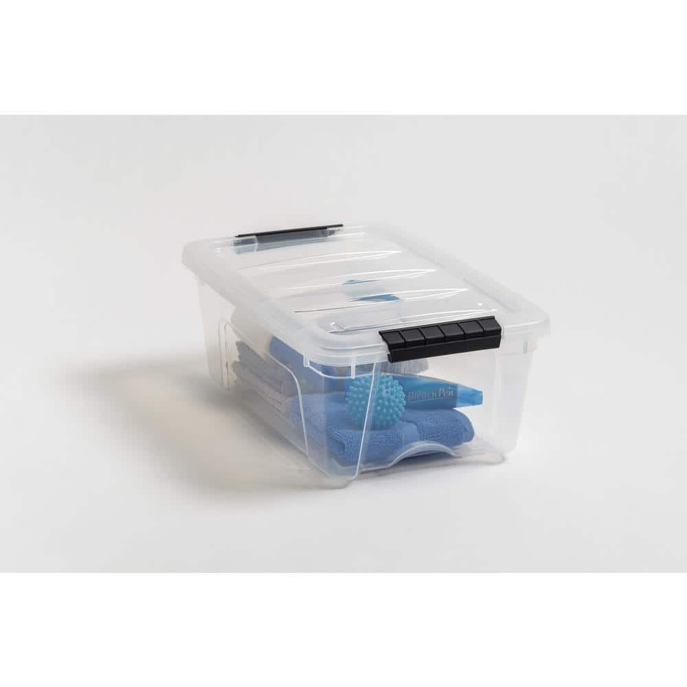 ClearView 16.5" Stackable Storage Box with Secure Latching Buckles