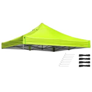 9.6 ft. x 9.6 ft. Canopy Gazebo Top Replacement in Green Glow