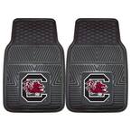 University of South Carolina 18 in. x 27 in. 2-Piece Heavy Duty Vinyl Car Mat