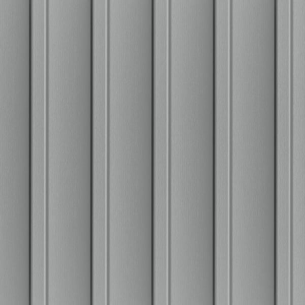"Board & Batten Single 7"" Vertical 0.048"" Vinyl Siding 10'-Woodgrain Nantucket Gray PBB70W N8"