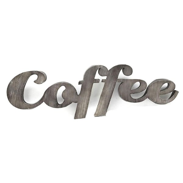 PARISLOFT Indoor Coffee Vintage Metal Wall Decorative Sign