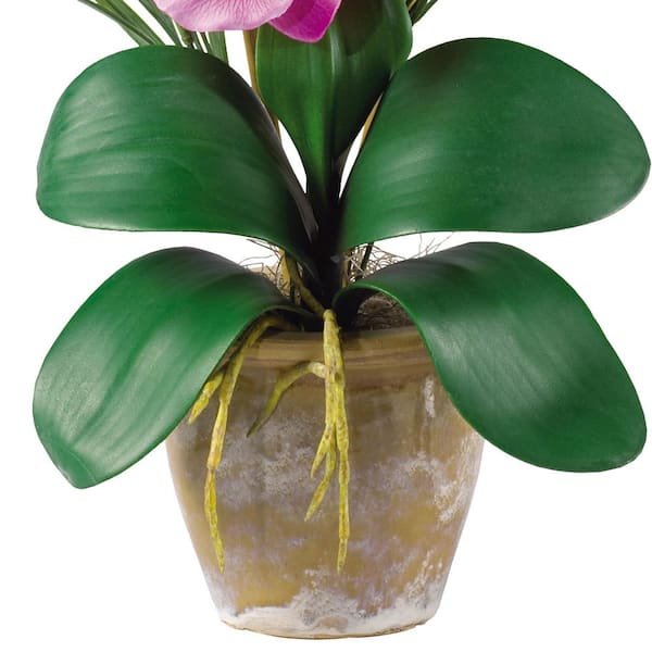 Nearly Natural Phalaenopsis Silk Orchid Flower Stems - Mauve, Set of 12 -  Artificial Flowers - Silk Flowers