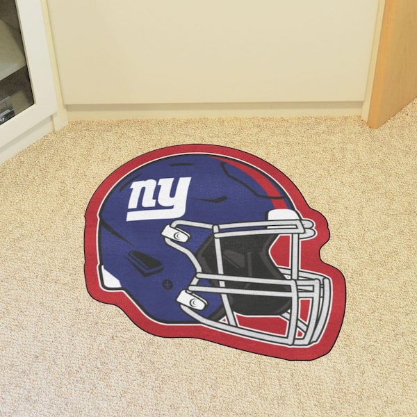 New York Giants Dark Blue 3 ft. x 2 ft. Mascot Helmet Area Rug