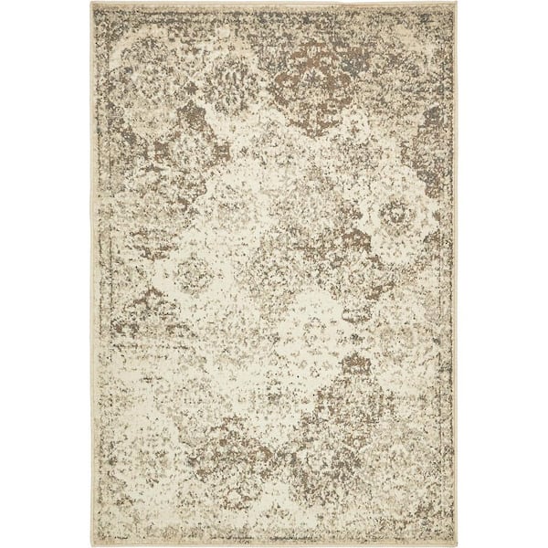 Tuareg Bungalow Beige 4' 0 x 6' 0 Area Rug