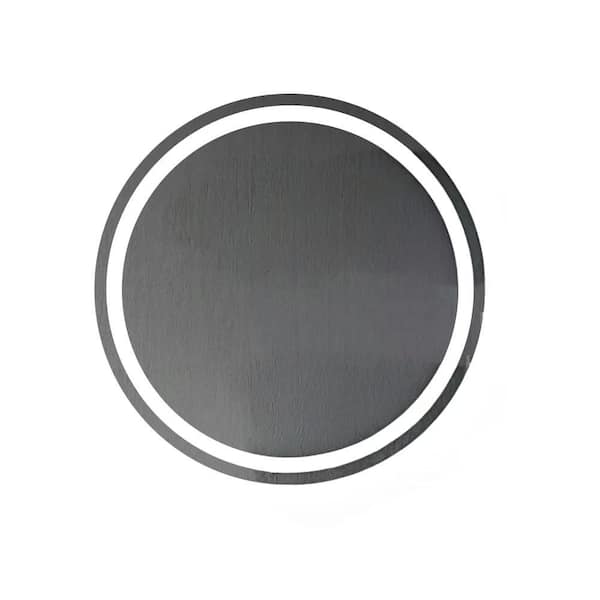 Unbranded 23.62 in. W x 23.62 in. H Round Vanity Mirror, LED Mirror