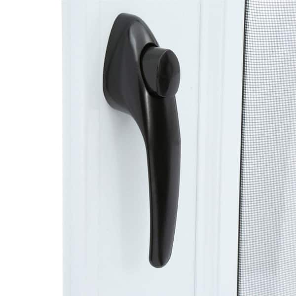 EMCO - EMCO 32 in. x 80 in. White Universal 3/4 Light Aluminum Storm Door with Black Hardware