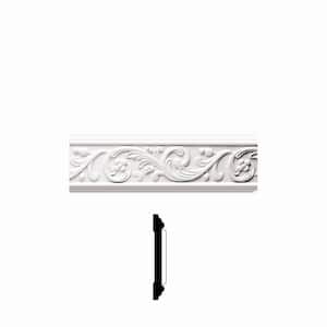 3/4 in. x 4-7/8 in. x 96 in. Primed Polyurethane Rococo Frieze Moulding