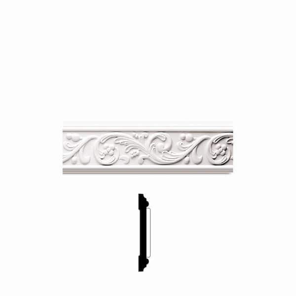 Focal Point 3/4 in. x 4-7/8 in. x 96 in. Primed Polyurethane Rococo Frieze Moulding