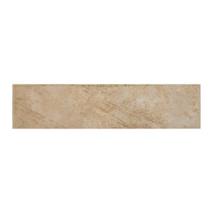 Continental Slate Egyptian Beige 3 in. x 12 in. Porcelain Bullnose Floor and Wall Tile (0.25702 sq. ft. / piece)