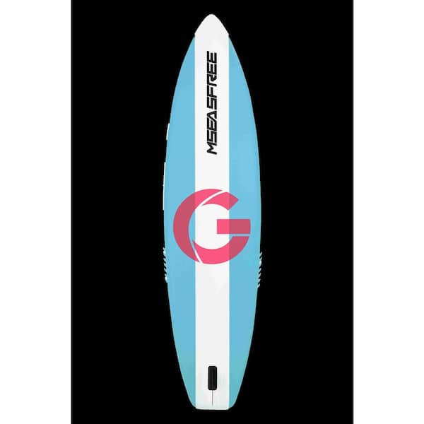 HOTEBIKE Horizon 11 ft. L x 34 in. Inflatable Stand Up Wide Paddle Board With Premium SUP Accessories, Blue