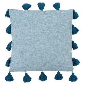 Lonelli Blue 18 in. X 18 in. Throw Pillow