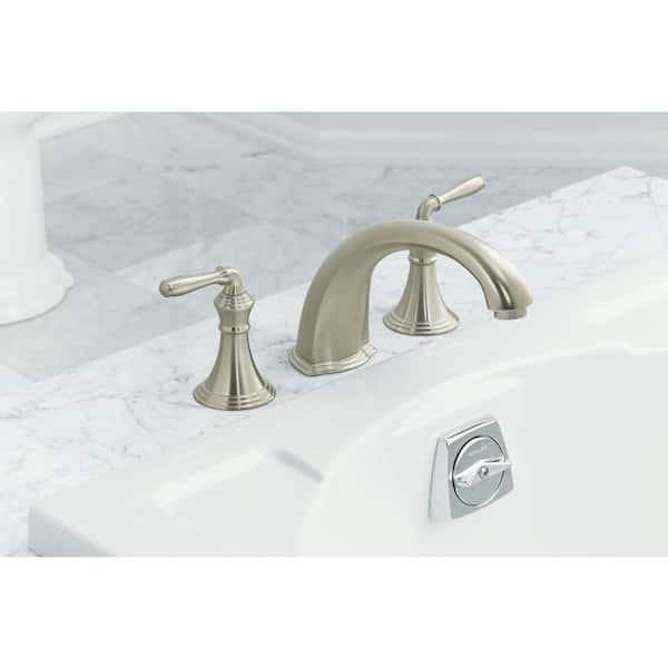 Kohler Devonshire Deck Rim 2 Handle Faucet Trim T398-4-bn Brushed Nickel H2 for sale online 