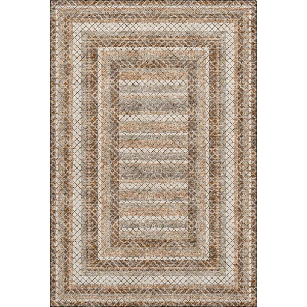 Mayfield Premium Machine Washable Abstract AMF2011 Chocolate 5 ft. x 7 ft. 6 in. Area Rug price history on PriceWatchPro