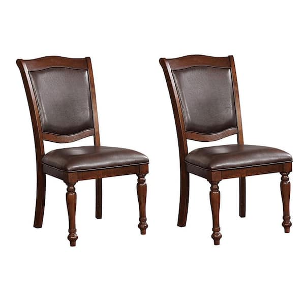 Sylvana in Brown Cherry Side Chair