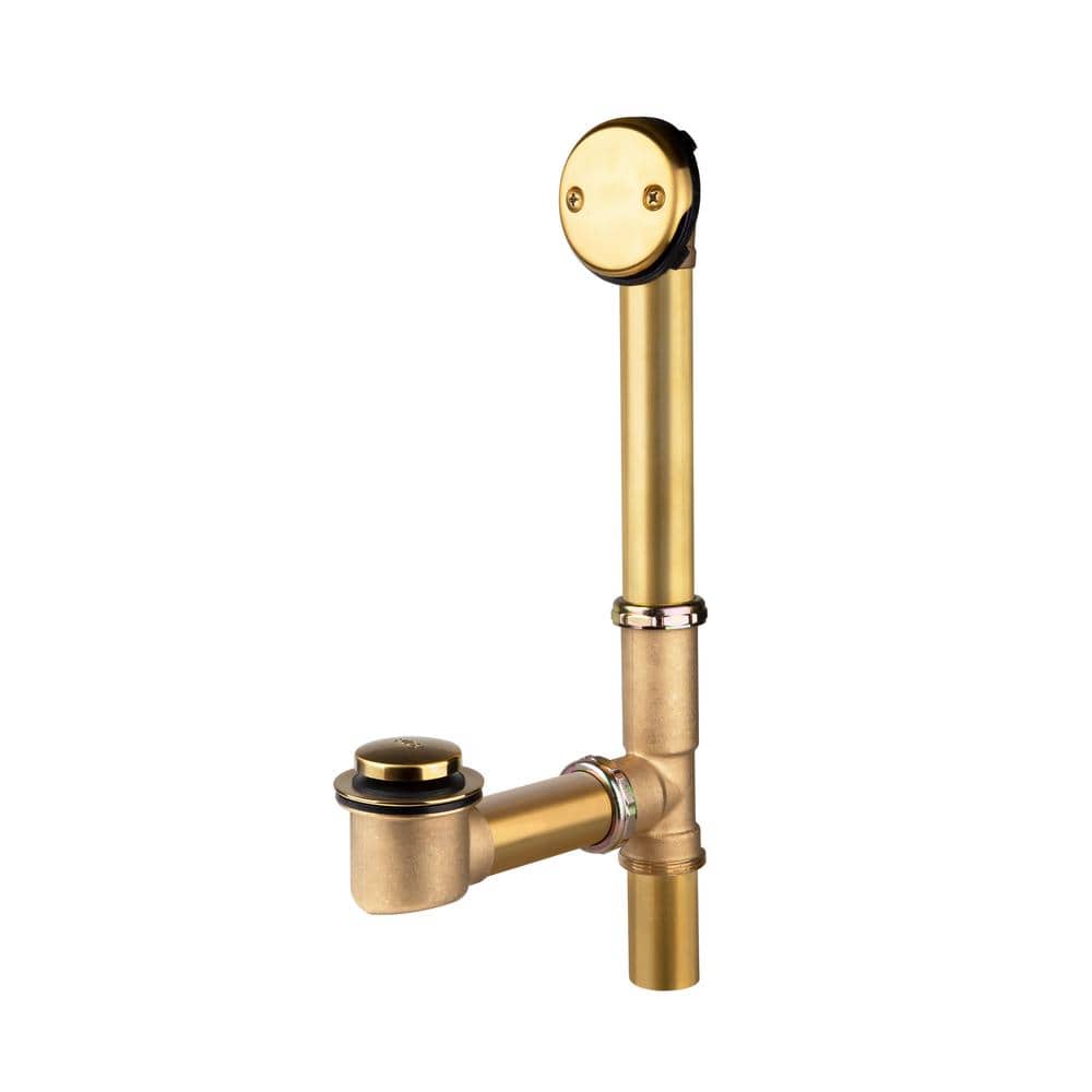 Easy Touch 1-1/2 in. 20-Gauge Brass Pipe Bath Waste and Overflow Drain in Matte Gold price history on PriceWatchPro