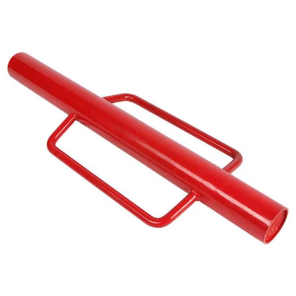 10 in. x 24 in. Red Metal Heavy Duty T Post Driver