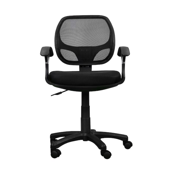 Unbranded Black Polyester Seat Mesh Task Office Chair
