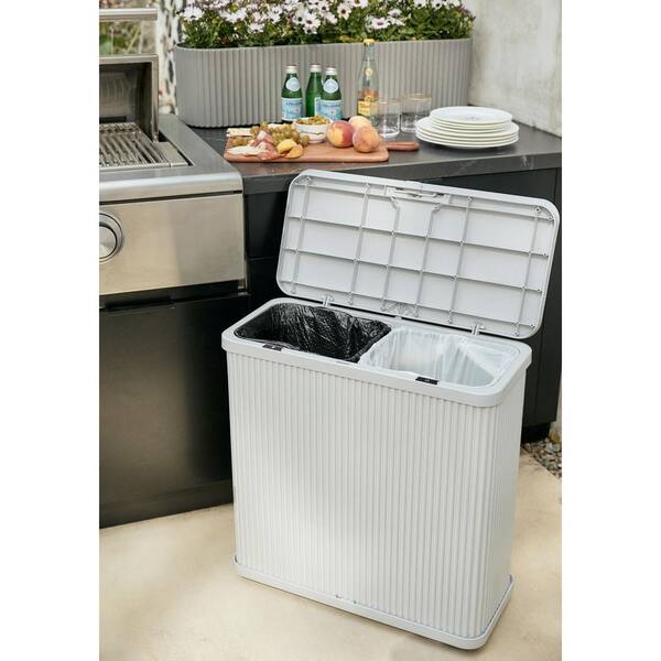 Veradek Tambour Series 11.75 in. W x 25 in. L x 26.5 in. H White