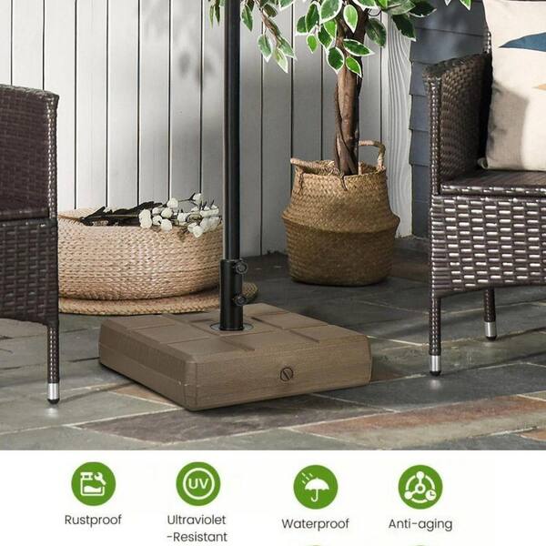 2 patio umbrella base Stable Meet the Round 2 Base by Midtown Umbrellas a sleek Fillable Umbrella Base with 2