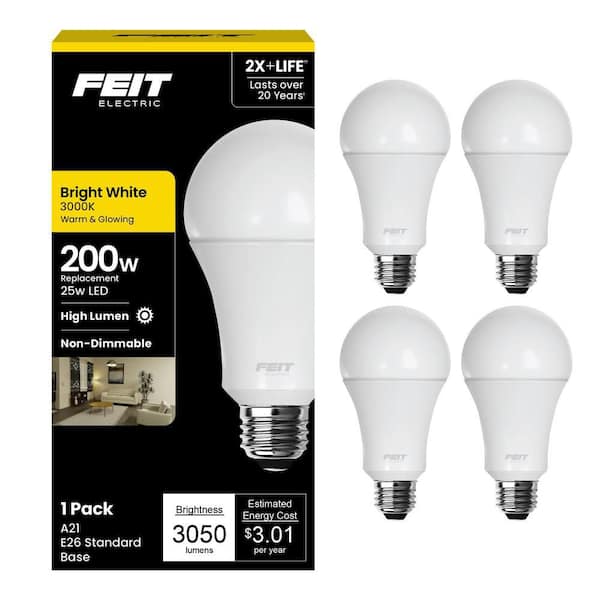 Feit Electric 300-Watt Equivalent A23 Non-Dimmable High Brightness