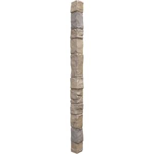 3 in. x 3 in. Rockwall Composite Universal Outside Corner for StoneWall Faux Stone Siding Panels