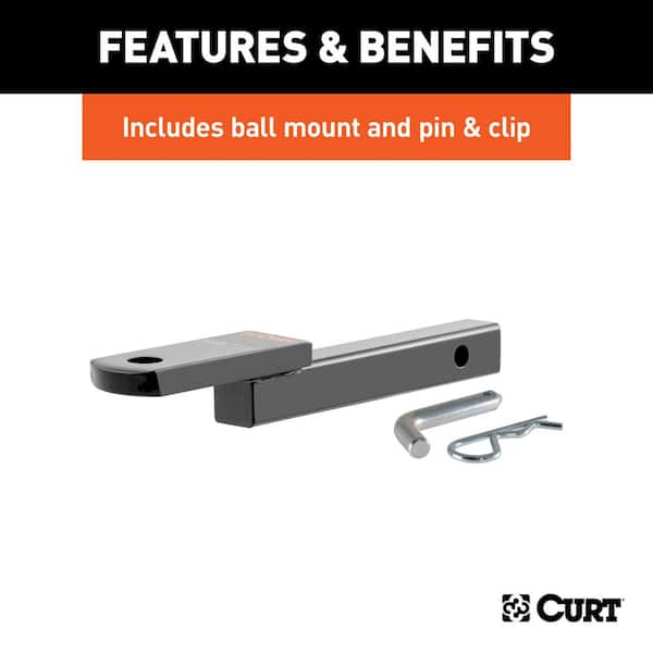 CURT Class 1 Trailer Hitch, 1-1/4 in. Ball Mount, Select Mini Cooper