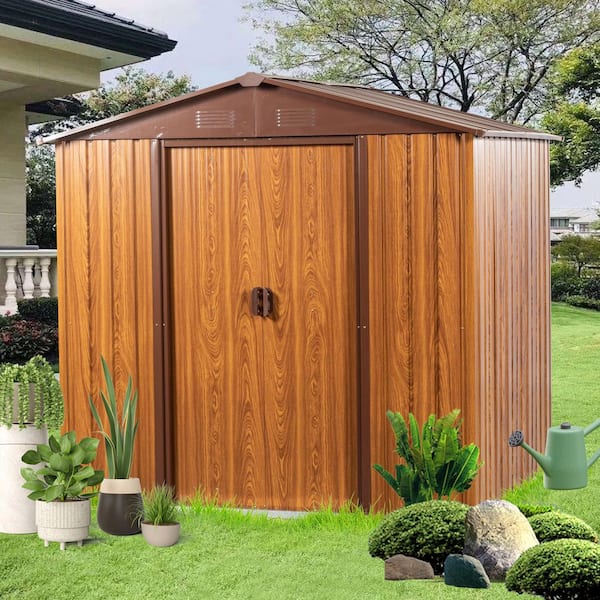 6 ft. x 6 ft. Metal Shed with Double Door (36 sq. ft.)