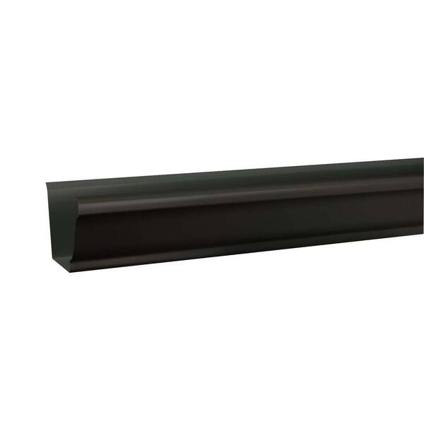Amerimax Home Products DISCONTINUED 6 in. x 10 ft. Tuxedo Gray Aluminum K-Style Gutter