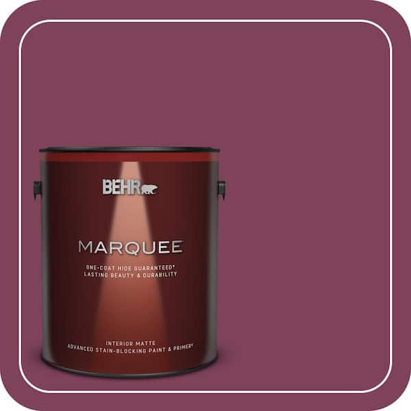 BEHR MARQUEE 1 gal. Home Decorators Collection #HDC-WR14-12 Cheerful Wine Matte Interior Paint & Primer
