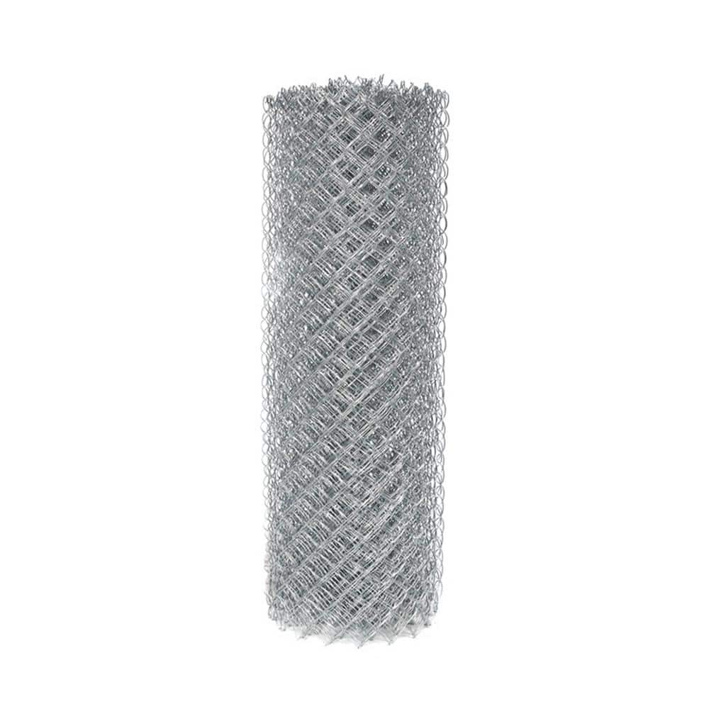 6 ft. x 50 ft. Galvanized Steel Chain Link Fence - Complete Kit 11.5 AW Gau