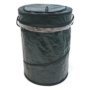 Black Pop-Up Trash Bin