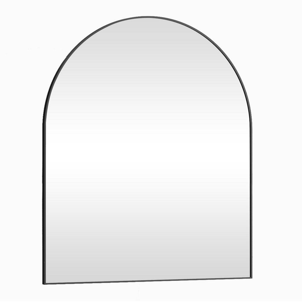 Black 32 in. W x 34 in. H Arched Aluminum Alloy Framed Anti-Fog Wall Mirror Bathroom Mirror price history on PriceWatchPro