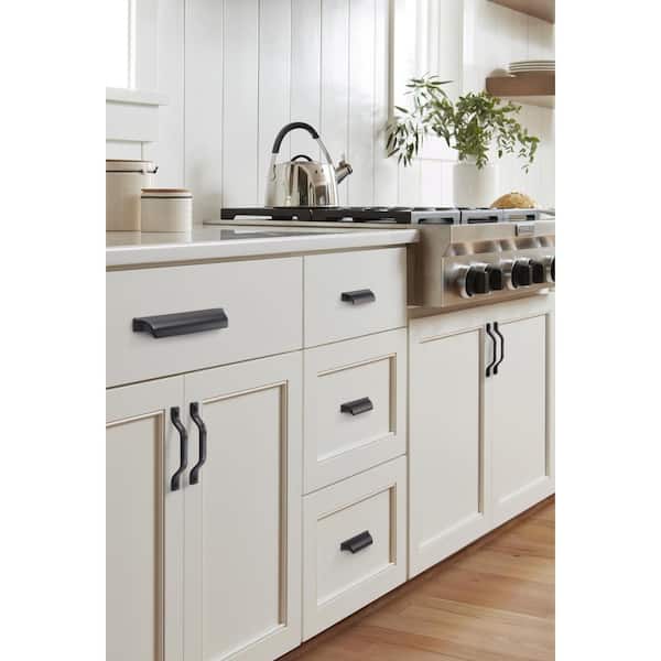 Jolene 3-3/4 in. (96mm) Classic Matte Black Cabinet Cup Pull