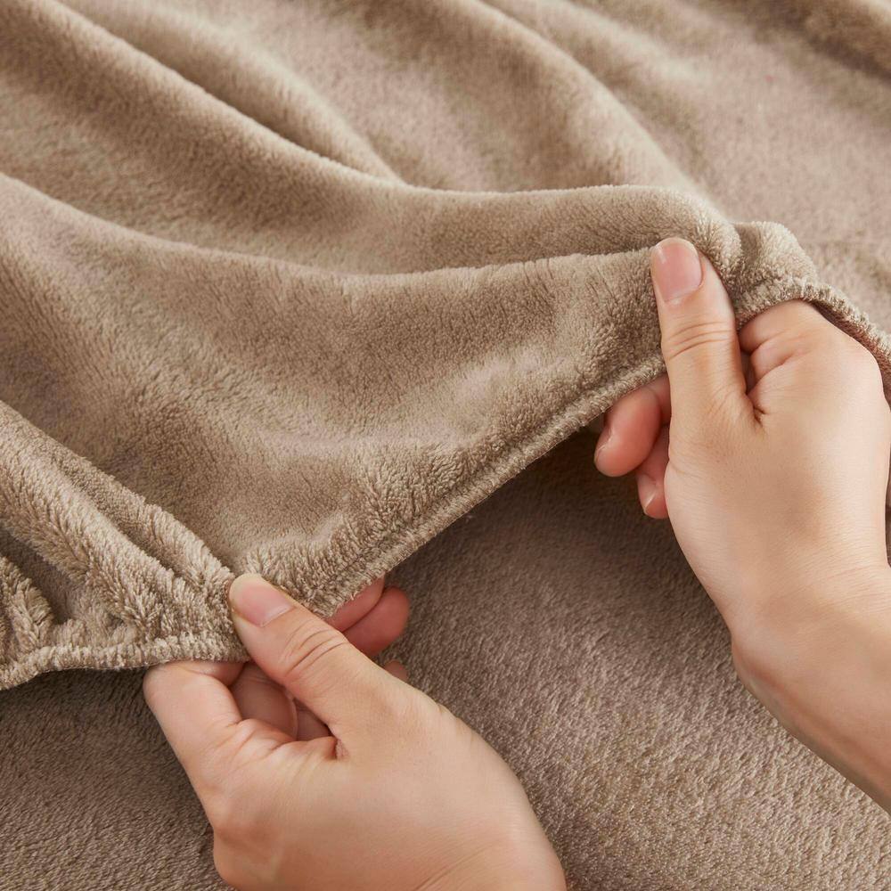 Taupe Full Soft Plush Microfiber Sheet Set