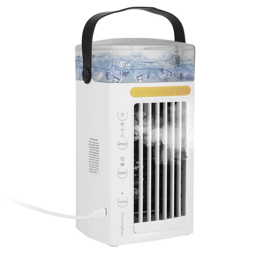 4.92 in. 4 in 1 Portable Air Conditioner Floor Fan Evaporative Air Cooler Water Fan, White price history on PriceWatchPro
