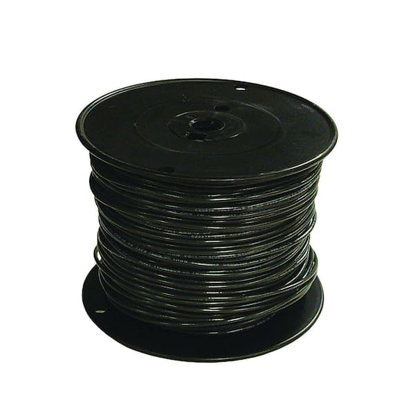 Southwire 500 ft. 18 Black Solid CU TFN Fixture Wire