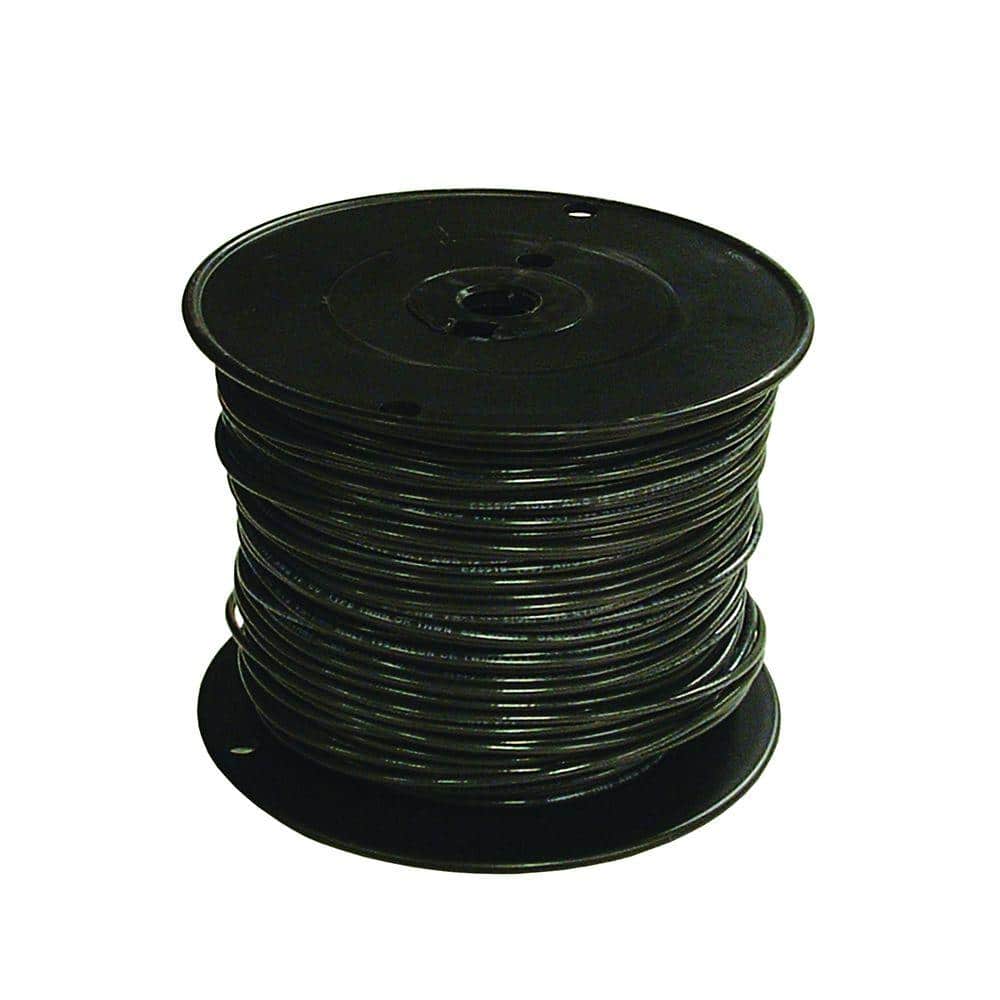 UV resistant electric cable with black fabric lining.