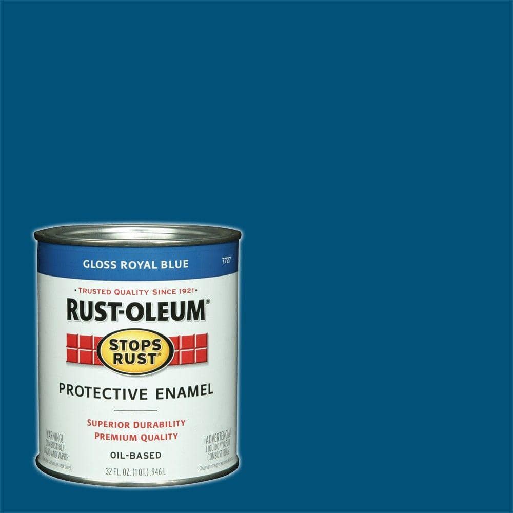 Rust-Oleum Stops Rust 1 qt. Protective Enamel Gloss Royal Blue