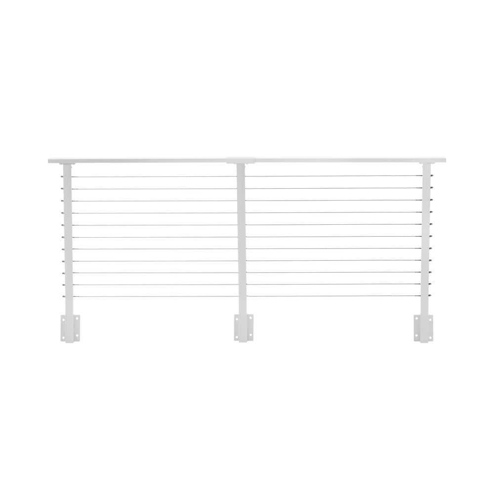 12 ft. Deck Cable Railing, 36 in. Face Mount, White price history on PriceWatchPro