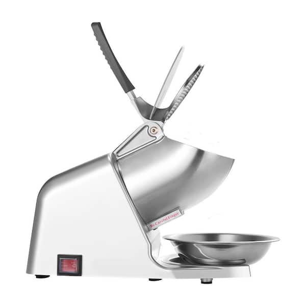 Ice Shaver 4576 oz. /H Electric Snow Cone Machine Stainless Steel 300-Watt Ice Crushers Machine Ice Maker Silver