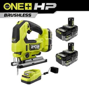 ONE+ HP 18V Brushless Cordless Jig Saw Kit with (2) 4.0 Ah Batteries, 2.0 Ah Battery, and Charger