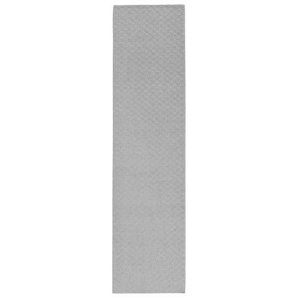 Garland Rug Medallion Silver 3 ft. x 12 ft. Geometric Runner Rug