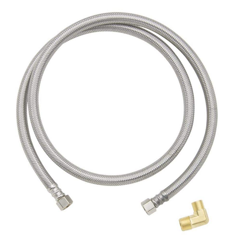 3/8 in. Comp. x 3/8 in. Comp. with 3/4 in. Garden Hose Elbow x 48 in. Braided Stainless Steel Dishwasher Connector price history on PriceWatchPro