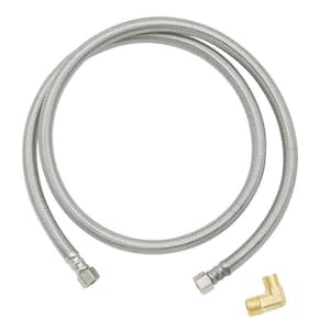3/8 in. Comp. x 3/8 in. Comp. with 3/4 in. Garden Hose Elbow x 48 in. Braided Stainless Steel Dishwasher Connector
