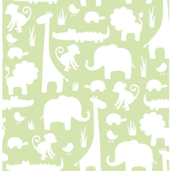 NuWallpaper Green Its A Jungle In Here Peel and Stick Wallpaper
