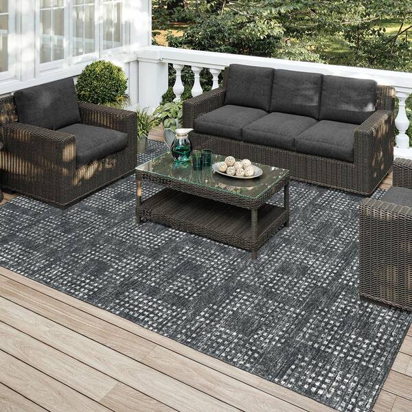 Black Outdoor Rugs, Washable Area Rugs
